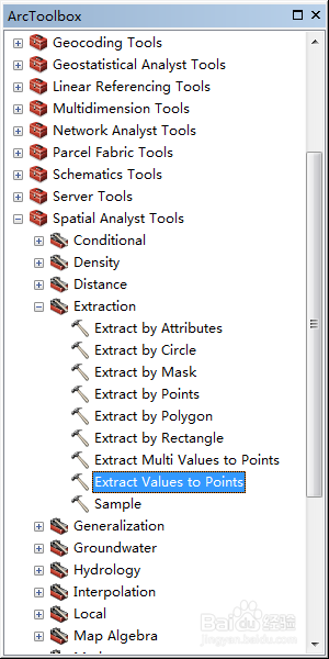 ArcGIS：[2]从DEM数据提取对应点的高程