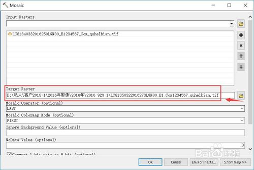 arcgis软件arcmap如何做栅格影像拼接