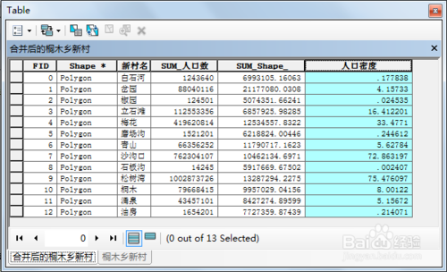 Arcgis教程：[1]ArcMap属性表操作