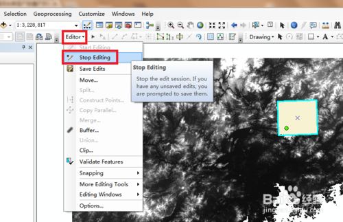 ArcMap 10.1、数字高程提取数字水系：[1]1