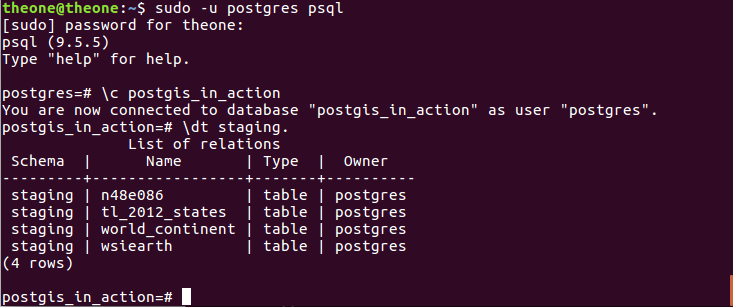 PostGIS插入栅格数据