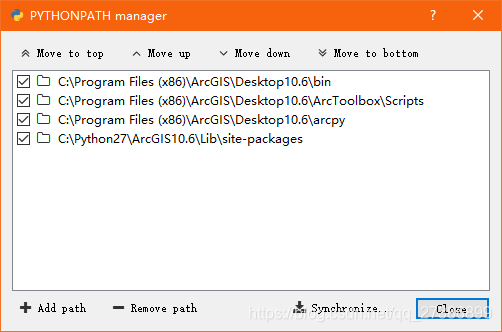 之前教程PYTHONPATH manager加入对应的路径