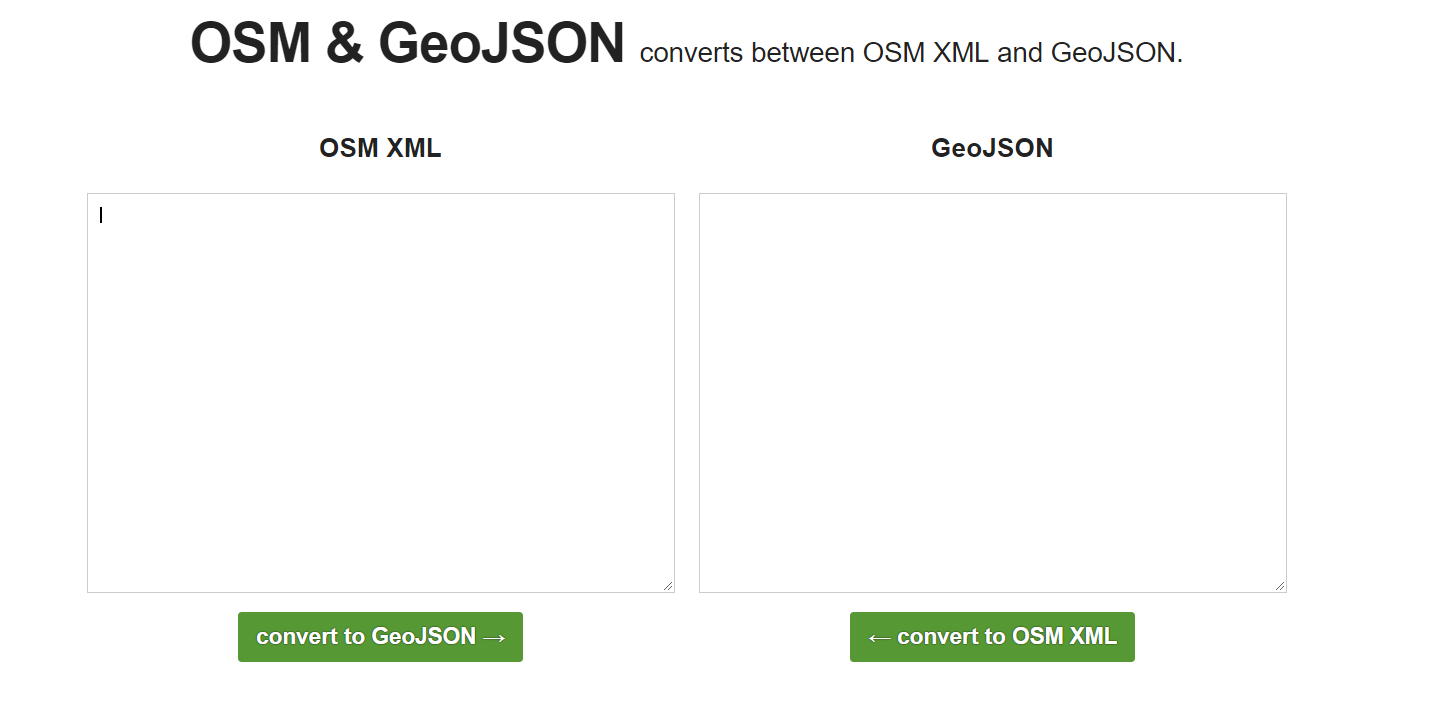 osm转换成geojson