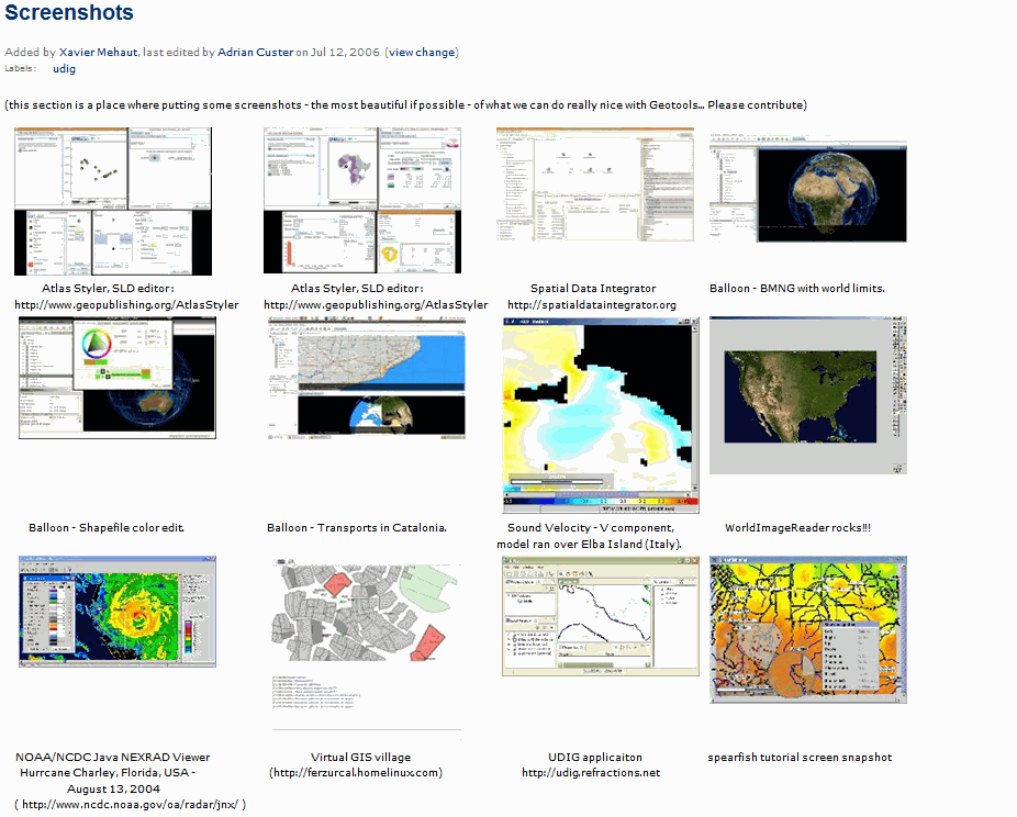 GeoToolsScreenshots