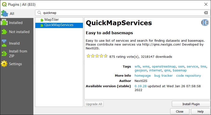 QuickMapServices插件