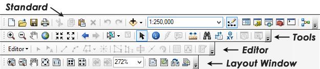 Arcmap 工具栏