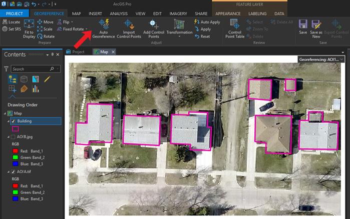 arcgis pro automatic georeference tutorial