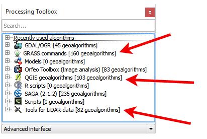 QGIS 处理工具箱