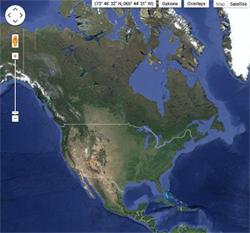 美国地质勘探局地球探索者用户界面
