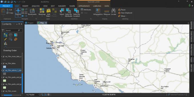 Esri ArcGIS Pro 用户界面