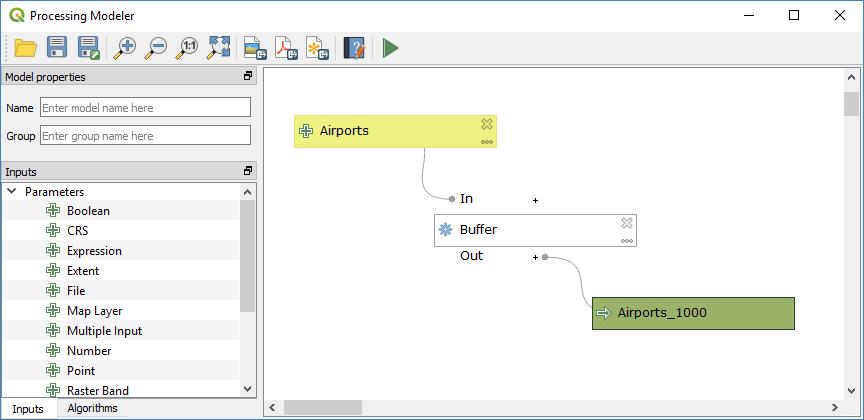 qgis 3 处理建模器