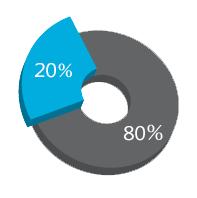 GIS Percent 80% 20%