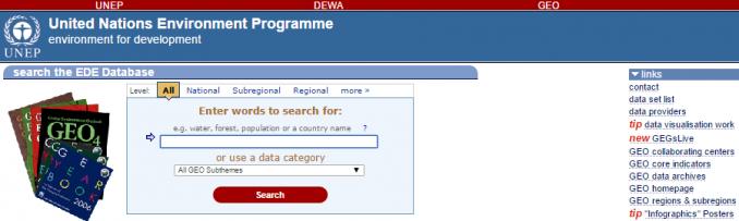 UNEP Explorer 免费 GIS 数据