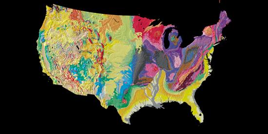 USGS 时间地质图挂毯